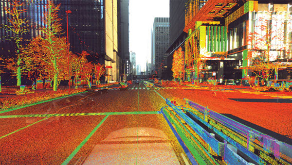 Point cloud and 360-degree image collected with the Leica Pegasus: Two Ultimate. (Photo: Leica Geosystems )