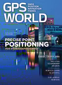 GPS World December 2015 cover