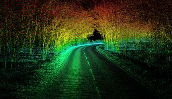 Tree canopy data. (Image: OxTS)