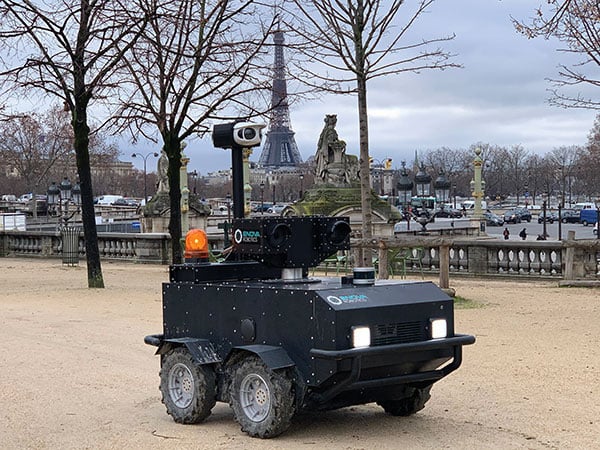 Enova’s PGuard security robot uses Taoglas antennas. (Photo: Enova Robotics)