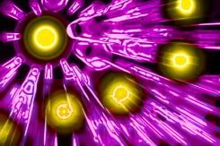 High-energy photons emission (abstract illustration). (Photo: GiroScience/Shutterstock.com)